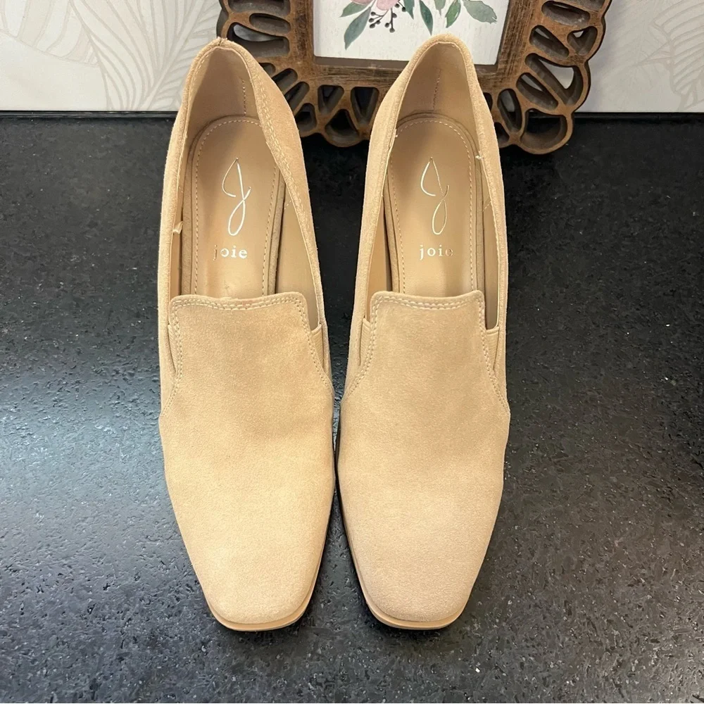 Joie Wavenly Suede Block Heel 8.5 - Picture 7 of 7